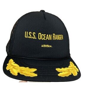 USS Ocean Ranger Activision Black Gold SNAPBACK ONE SIZE Vintage Yupoong Korea